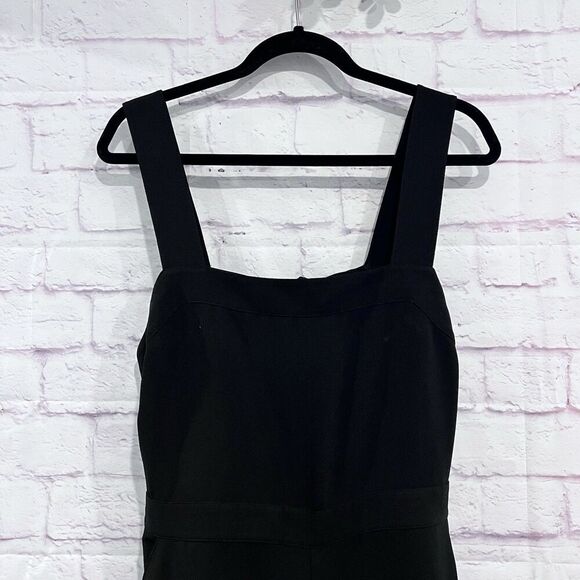 Madewell Womens Size 12 Apron Bow Back Jumpsuit Wide Leg Black Relaxed Fit - Picture 4 of 15